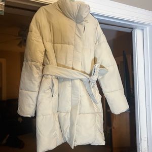 Gap Duvet Wrap Moonstone Beige Coat